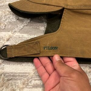Filson Waxed Canvas Waterfowler Fully Lined With Wool.
